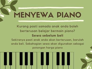 To rent a piano ( Klang Valley)