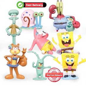 Cartoon SpongeBob SquarePants Figurines Bob Crab B