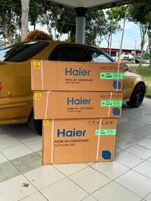 aircond haier 1hp siap pemasangan