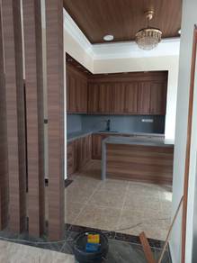 kitchen  cabinet stone tabletop kitchen divider