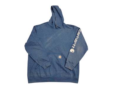 Carhartt spellout sleeve pullover hoodie