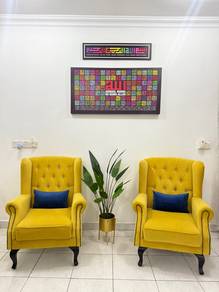 Wing chair chesterfield