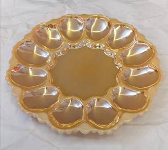 Pinggan anchor hocking orange egg tray