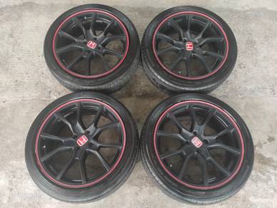 Rim cutting type R 17 inch city jazz freed tyr 80%
