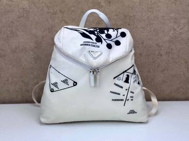 Prada 2VZ096 Re-Nylon and Leather Backpack