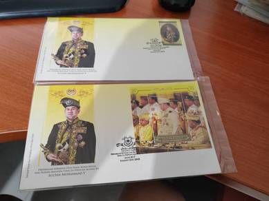 First Day Cover Agong XV Malaysia 2017