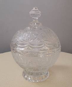 Heavy crystal candy bowl
