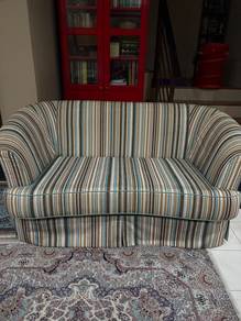 2-seater fabric sofa