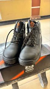 King’s Black Leather Safety Boots (size UK8)