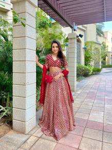 Bold Red Lehenga Choli