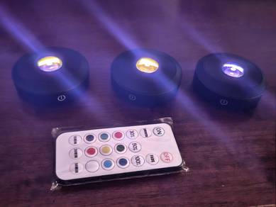 Led Puck light remote rgb type c charger