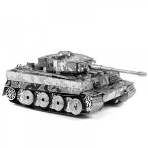3D Steel Laser Cut Puzzle - Tiger I Tank Model
