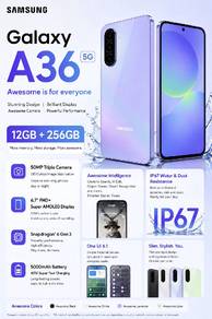 Samsung Galaxy A36 (12GB RAM + 256GB) – BRAND NEW