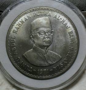 Malaysia Parliament coin RM1 & RM5 Year 1971