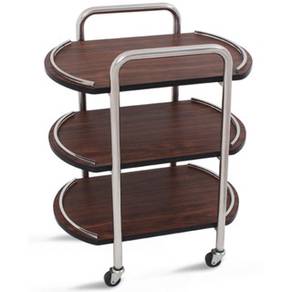 Three-layer Dining Trolley Wooden Kitchen Tea Car