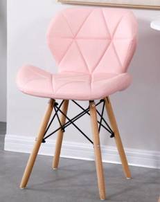 Pink pejabat chair kerusi dining dinner color 1