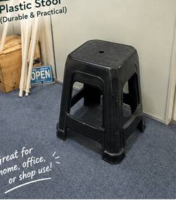 Black Plastic Stool 