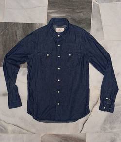 Kemeja Denim Browny Vintage