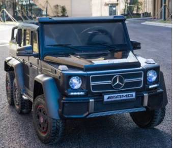 BLACK Childrens Electric SUV Kereta Mainan Budak