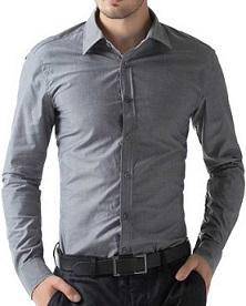 B0514 KEMEJA KELABU GREY FORMAL LONG SLEEVES SHiRT