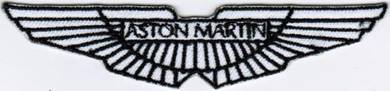 Aston Martin WHITE Motor Company Car Racing Patch