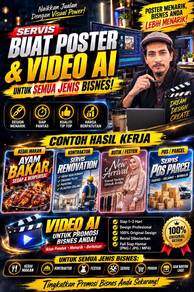 Servis Cipta Video ai & Poster Perniagaan