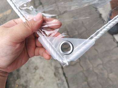PVC RainProof Canvas 1.5m x 2m / plastic jernih