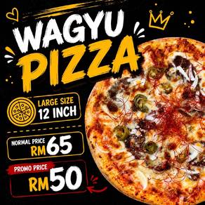 wagyu pizza 🍕(LARGE SIZE)
