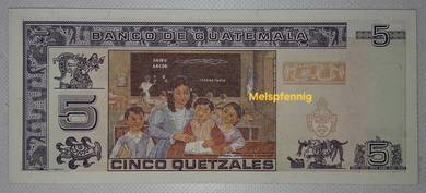 Guatemala 5 Quetzales Banknote (UNC)