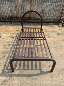Steel Foldable Katil Single Bed Frame Lipat Besi