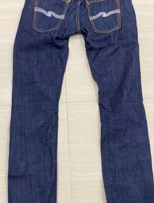 Nudie Thin Finn Dry Ecru Embo