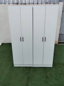 WD01W4R NEW * Almari Baju 4 Door 4x6Ft Wardrobe
