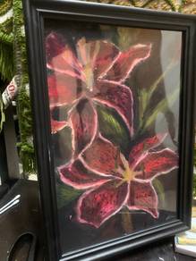 flower oil pastel