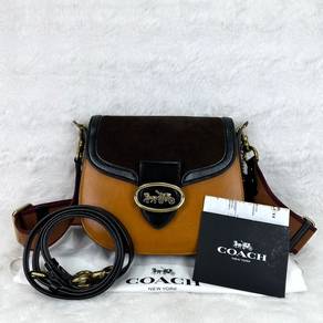 Coach Kat Saddle bag 20 Colorblock Brass