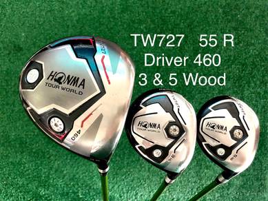 HONMA TW727 (R) DRIVER + 3 & 5 WOOD Set IGT GOLF