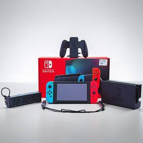 Nintendo Switch V2 Full Set 🎮 | Dock + Grip
