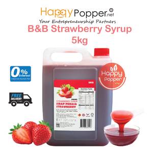 B&B Concentrated Fruit Syrup Strawberry 5kg