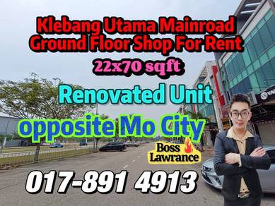 Shop lot For Rent in Klebang,MLK