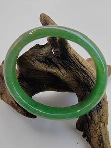 Gelang Jadeite Burma 54.10mm X 47.80mm Hijau Ais