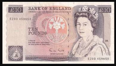 Great Britain 10 Pounds 1988 - 1991 Pick P-379e