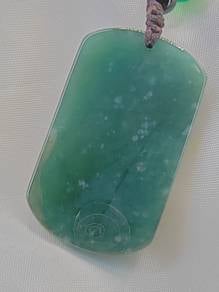 Loket Giok Jadeit Jed Ice Bluish Green Type A