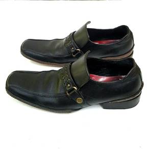 Morgan De Toi Black Leather Slip On Shoes