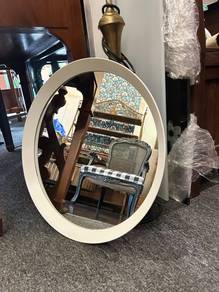 Ikea LANGESUND round mirror in WHITE