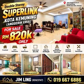2-storey Terraced House For Sale in Kota Kemuning,SGR