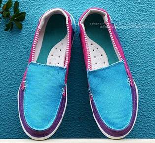 [30.11] Blue Purple Pink Loafer Slip On Shoes