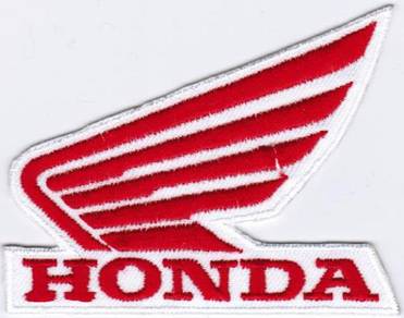 Honda Motorcycle Wing #RTW Racing Badge Patch