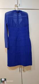 Blue See Thru sleeves Dress