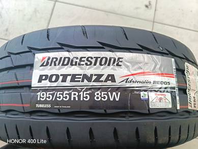 Tayar baru bridgestone 195/55/15 tahun 26