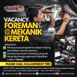 Foreman / mekanik kereta