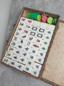 (B632) Vintage 3 Player Mahjong Set (2)